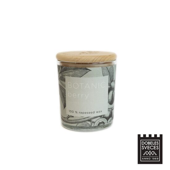 "BOTANIC" sērijas 100% rapša vaska svece "OGA" ar dragon fruit aromātu